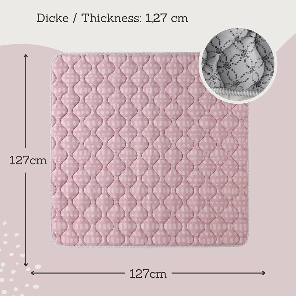* Hakuna Matte Krabbeldecke, Hygge, 1.27 x 1.27 m, Blush