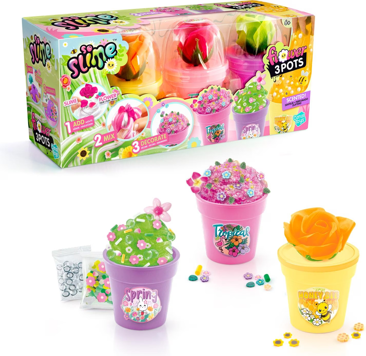 Slime Flower Pack, 3-teilig