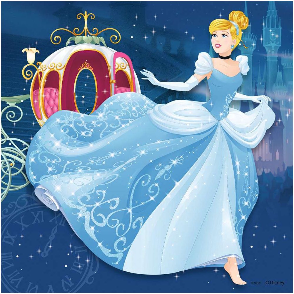 Puzzle Abenteuer der Prinzessinnen, 3 x 49 Teile