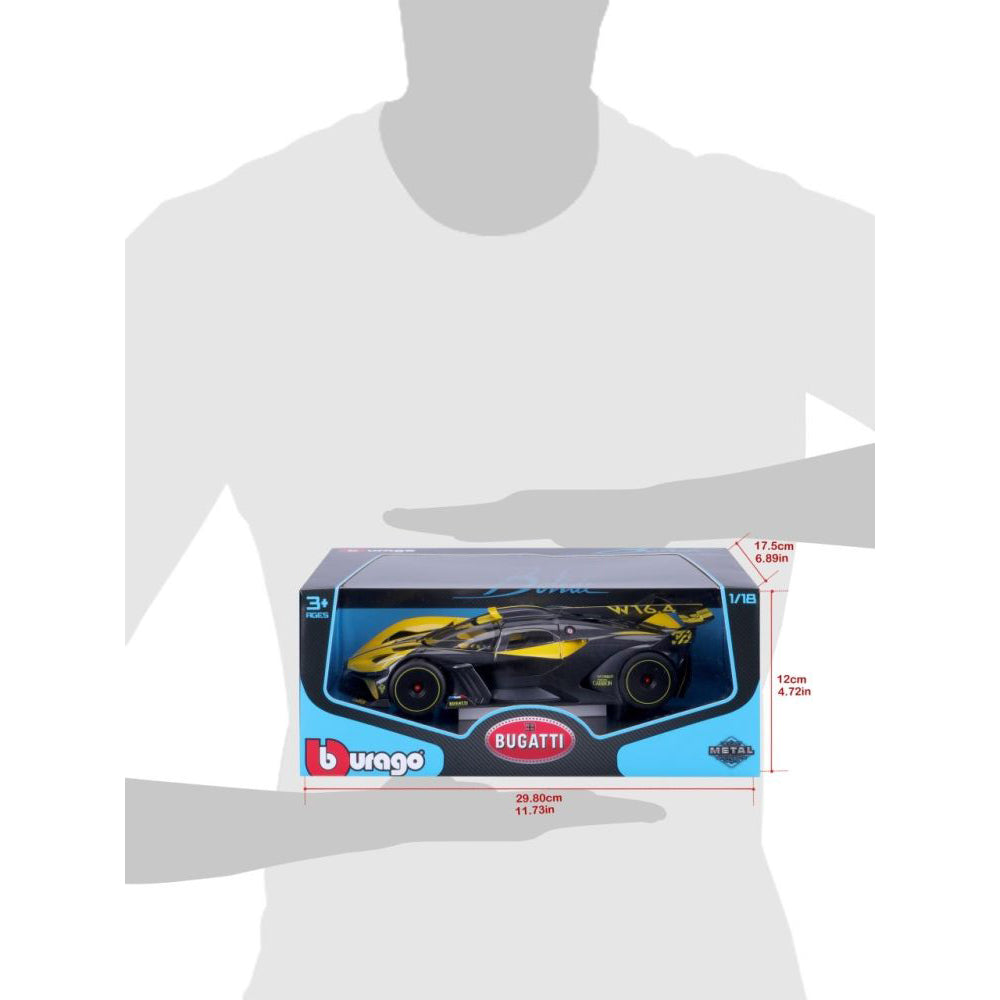 Bburago Bugatti Bolide 1/18 gelb/schwarz