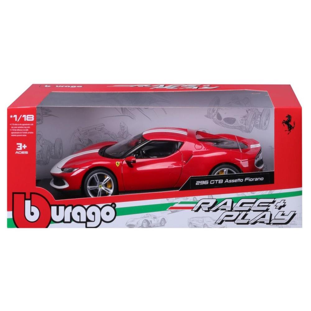 Bburago Ferrari R&P 296 GTB Assetto Fiorano 1/18 rot
