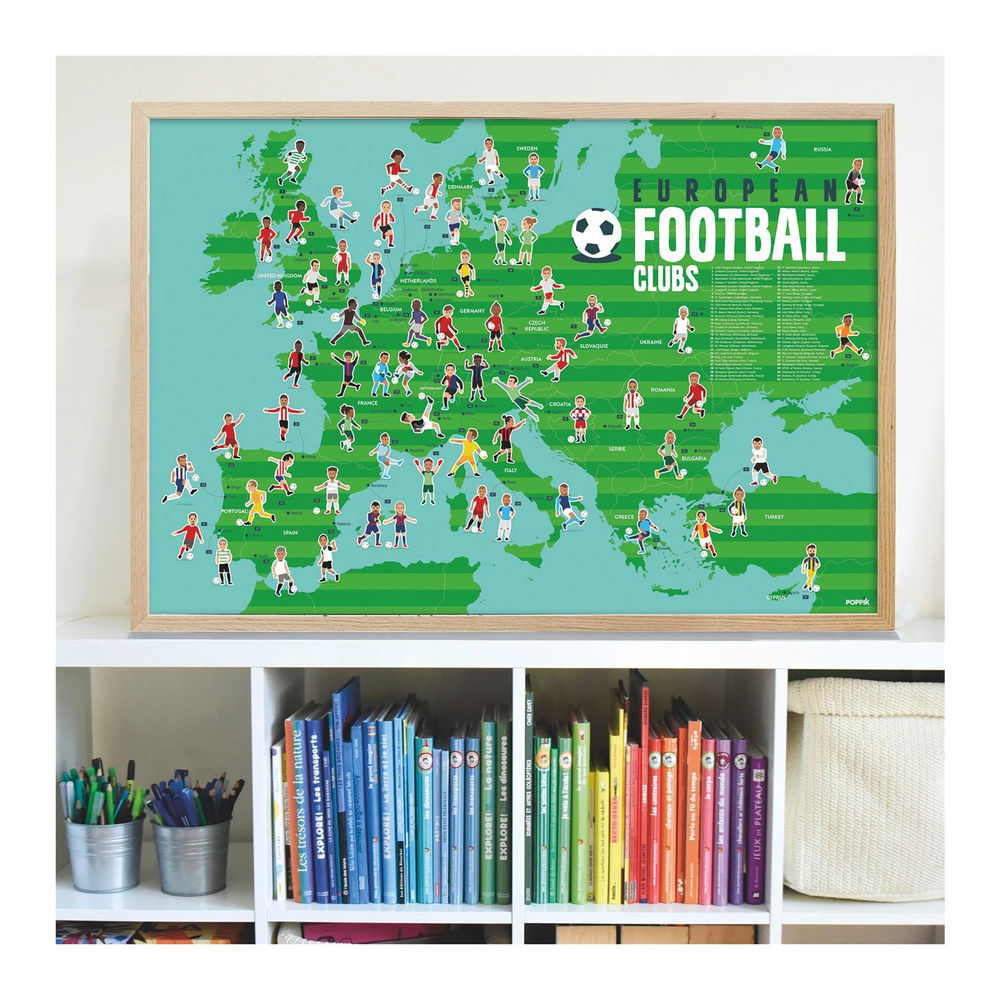 Sticker Lernposter Fussball-Clubs