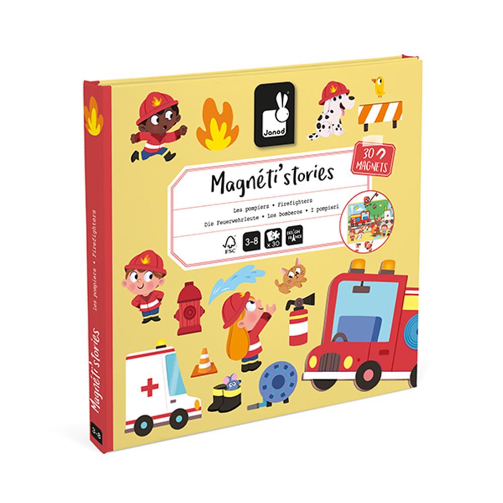 Janod Magnetistories Feuerwehr