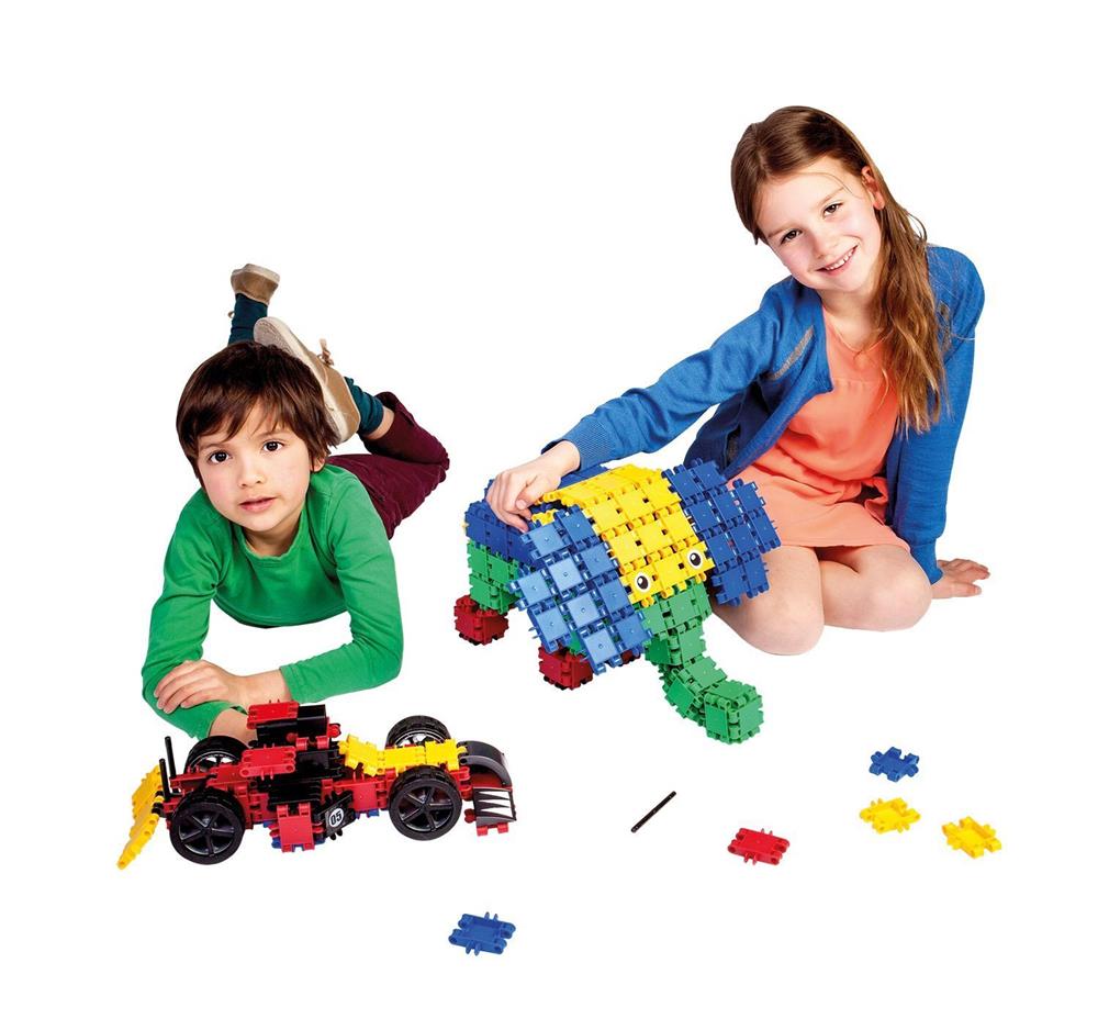 Clics Rollerbox blau, 377 Teile
