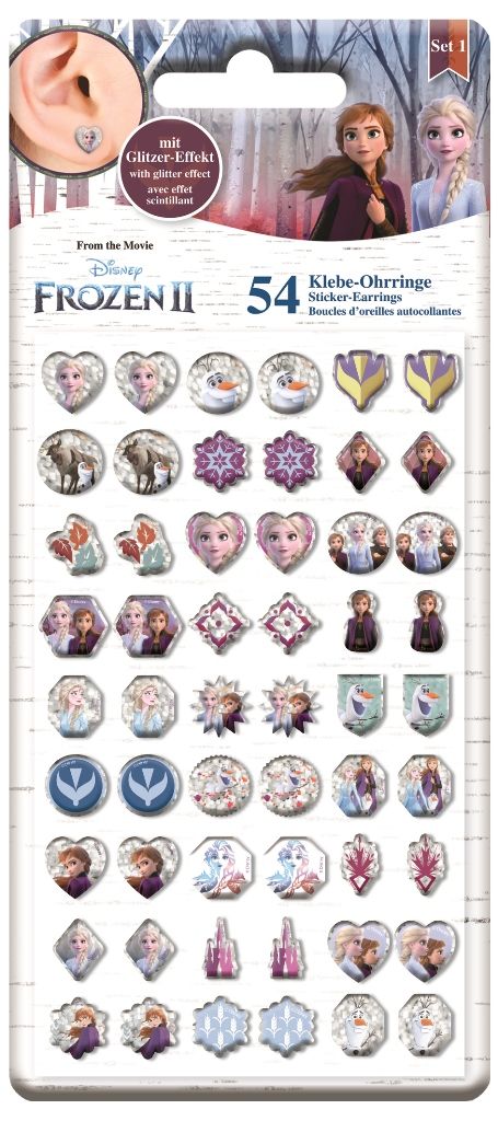Craze Sticker Earrings Frozen 2 Klebe-Ohrringe