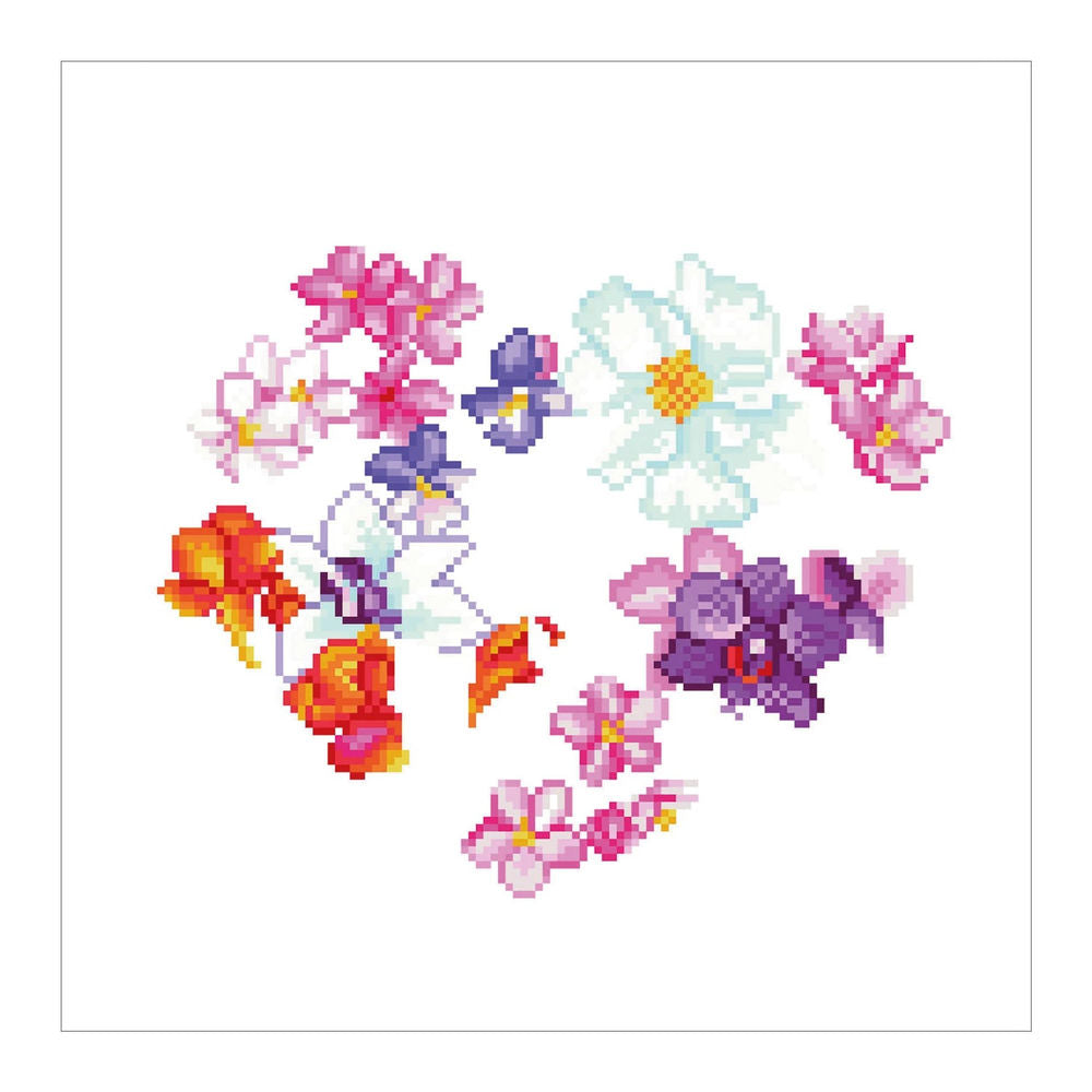 Diamond Painting Blumenherz