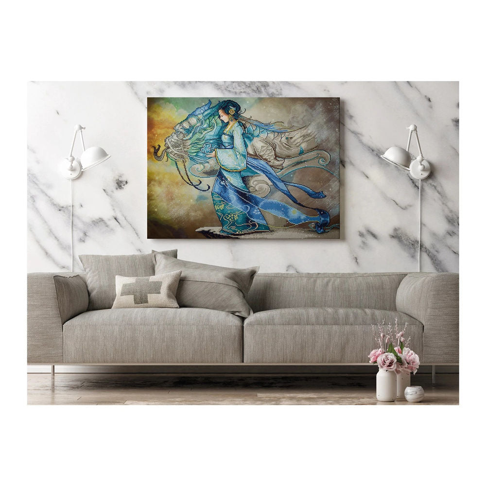 Diamond Painting Drachenprinzessin