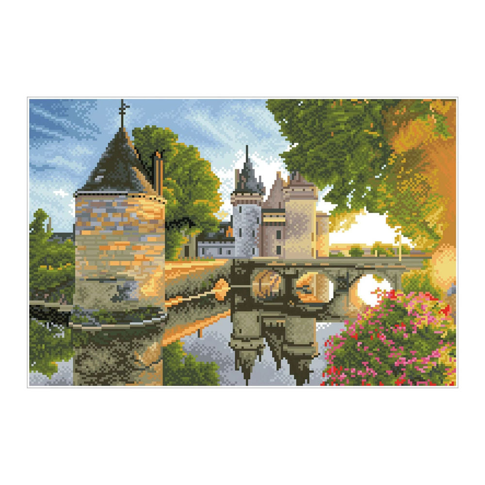 Diamond Painting Wasserschloss