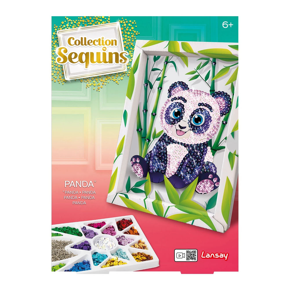Paillettenkunst Panda