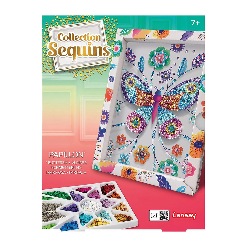 Collection Sequins Paillettenkunst Schmetterling