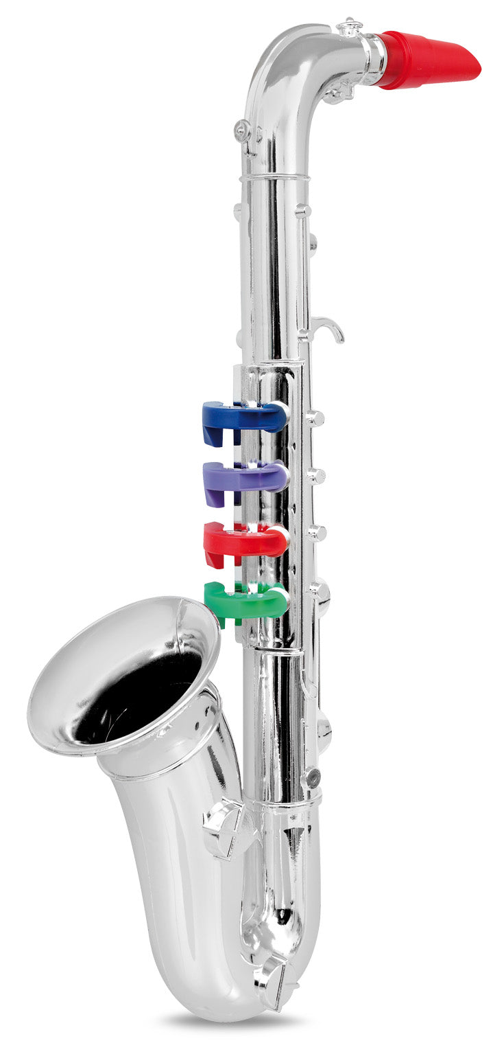 Bontempi Saxophone mit 4 farbigen Tasten, 36 cm