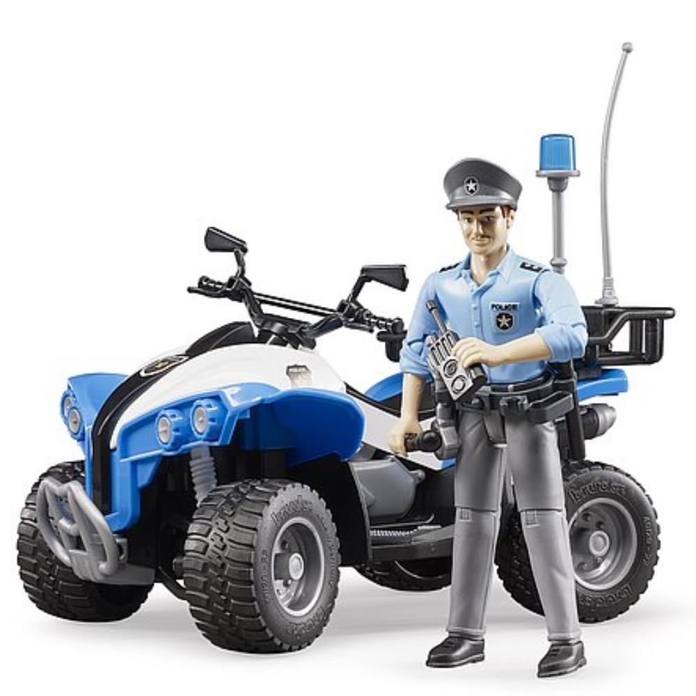 Bruder bworld Polizei-Quad mit Polizist & Ausstattung
