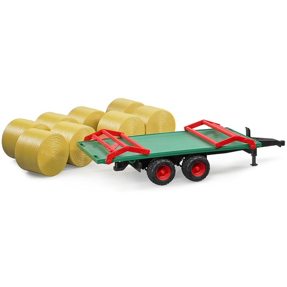 Bruder Ballentransportanhänger mit 8 Rundballen