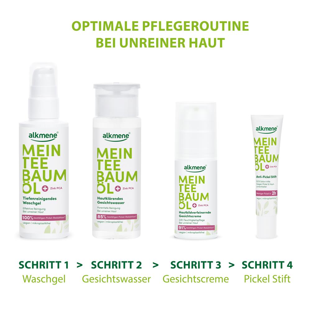 alkmene Mein Teebaumöl Tiefenreinigendes Waschgel, 150 ml