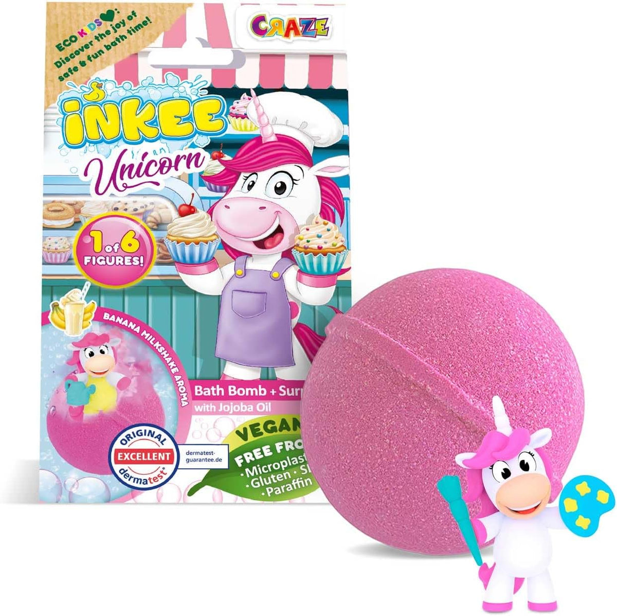 Inkee Surprise Badebombe Unicorn Professions