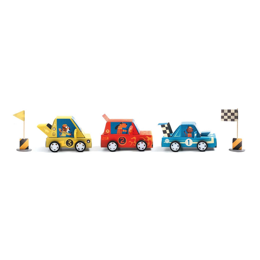 Djeco DIY - Rennwagen basteln