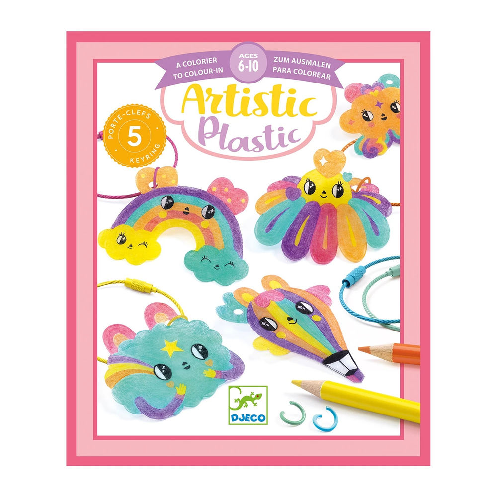 Djeco Artistic plastic Kawai-Schlüsselanhänger