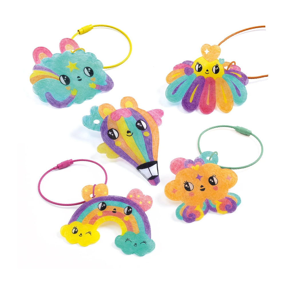 Djeco Artistic plastic Kawai-Schlüsselanhänger