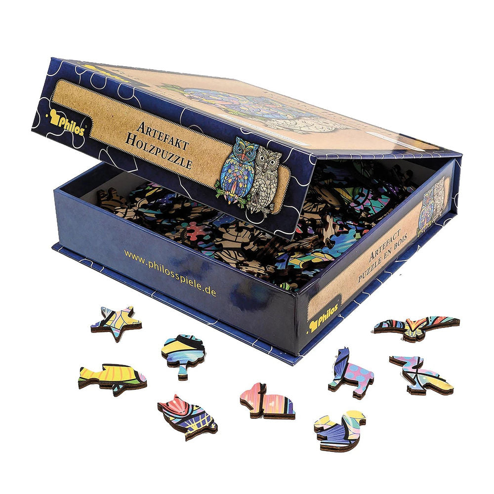 Philos Artefakt Holzpuzzle 2 in 1 Eule, 199 Teile