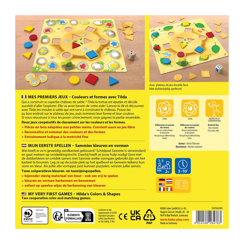 Haba Mes premiers jeux - Couleurs et formes avec Tilda