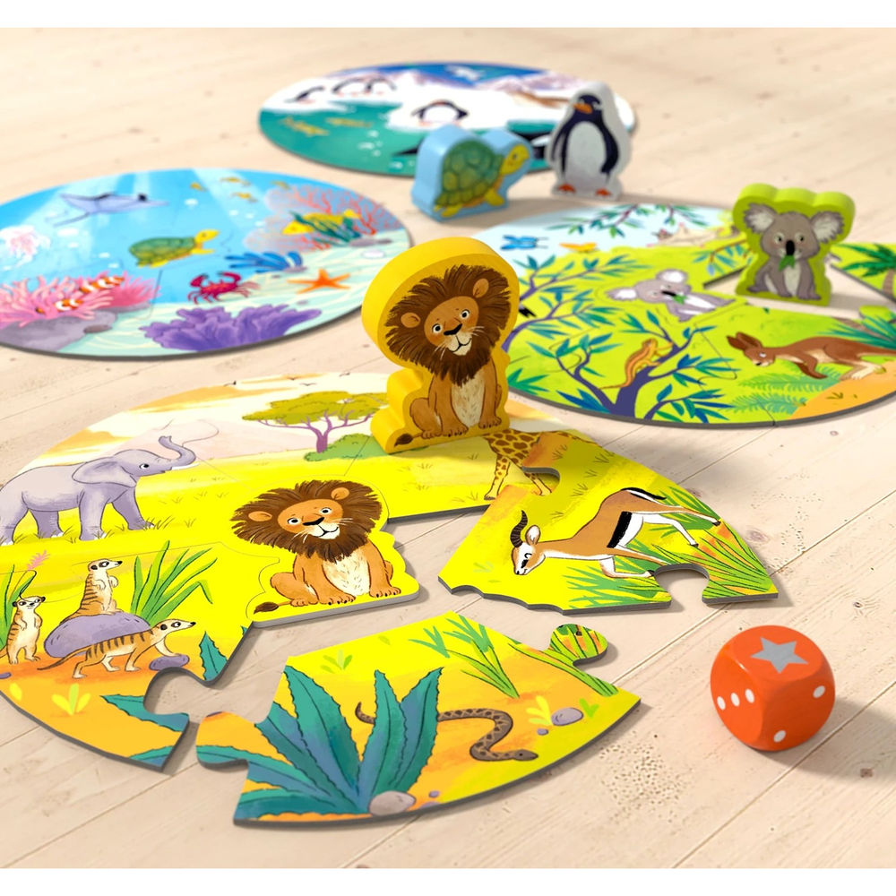 Games meets Puzzle - Où vivent le lion et ses amis?