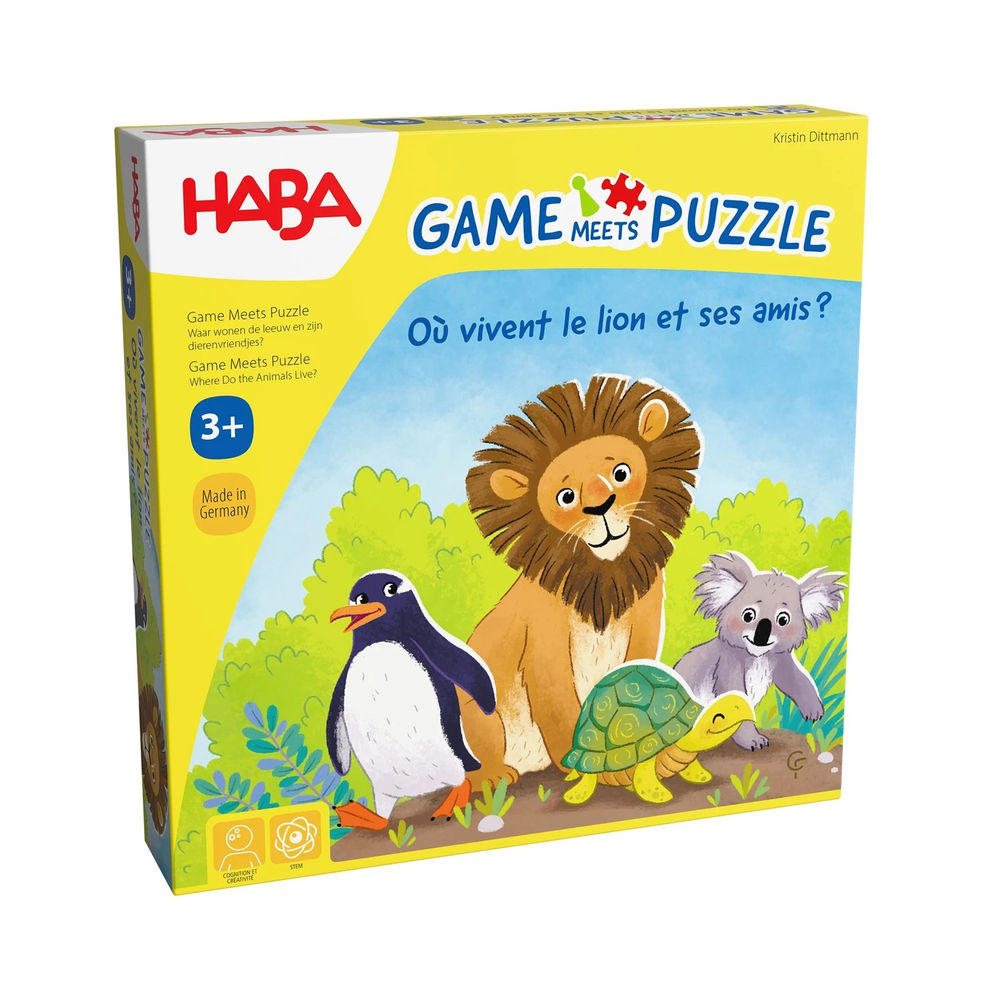 Games meets Puzzle - Où vivent le lion et ses amis?