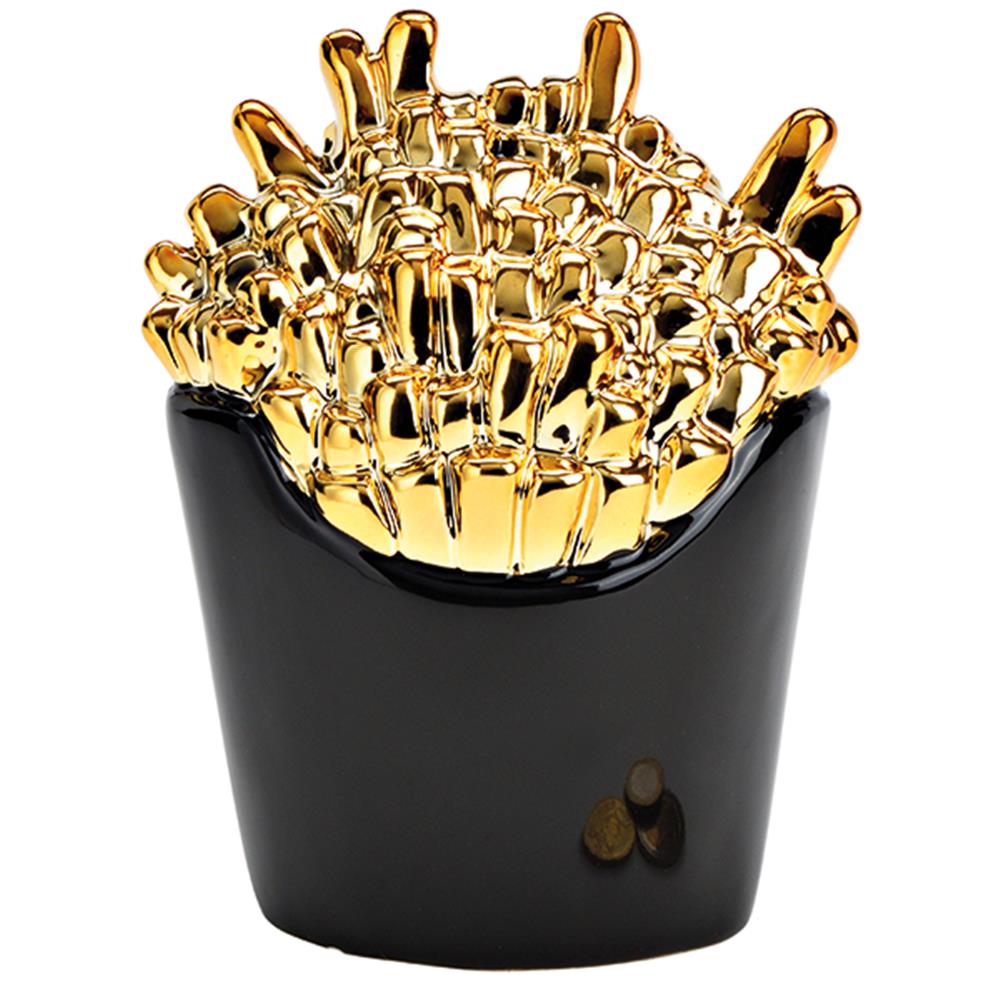 Spardose Goldene Pommes Frites
