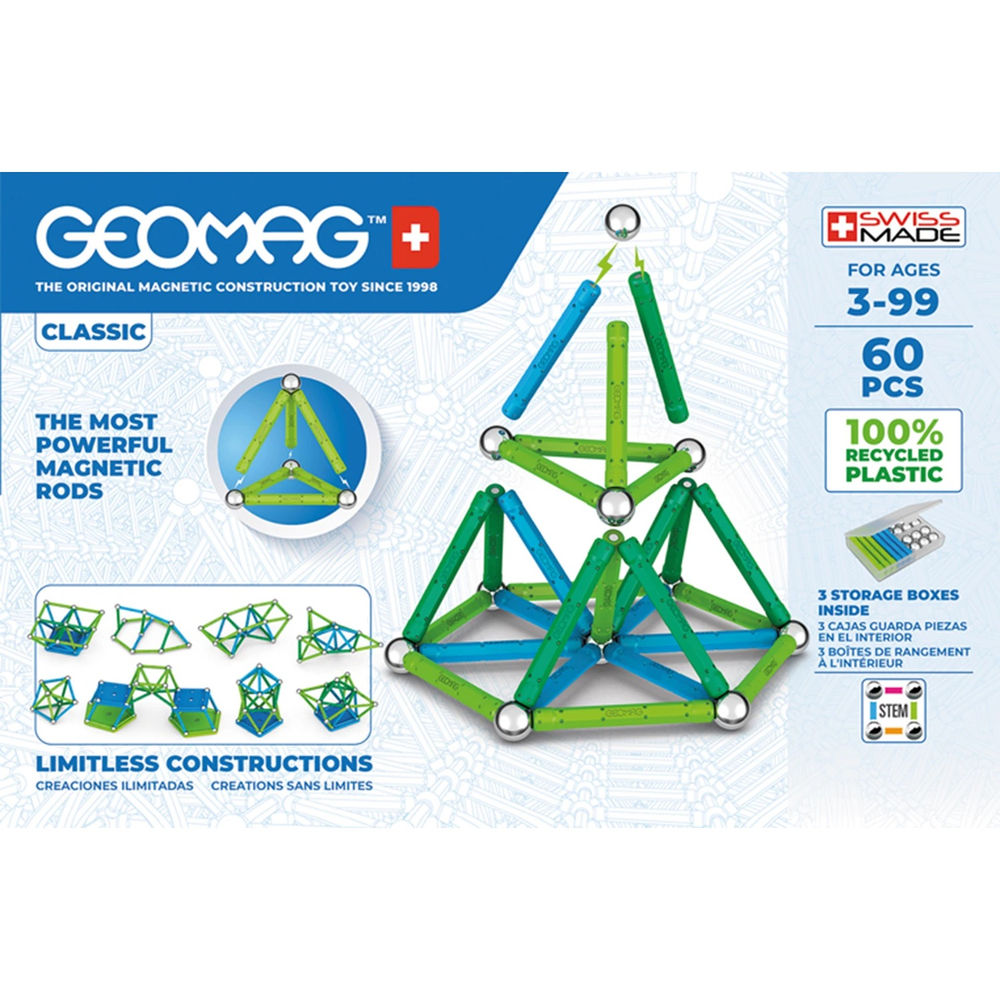 Geomag Classic GREEN line 60 Teile