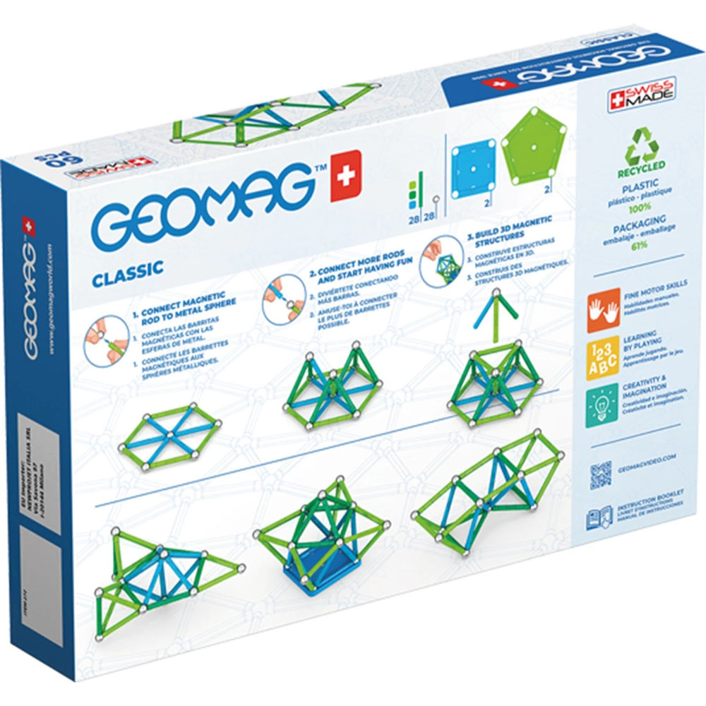 Geomag Classic GREEN line 60 Teile