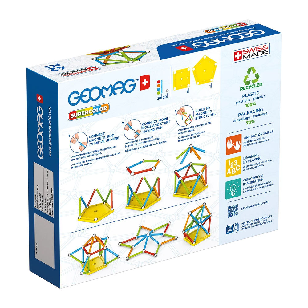 Geomag Panels GREEN line SUPERCOLOR 42 Teile