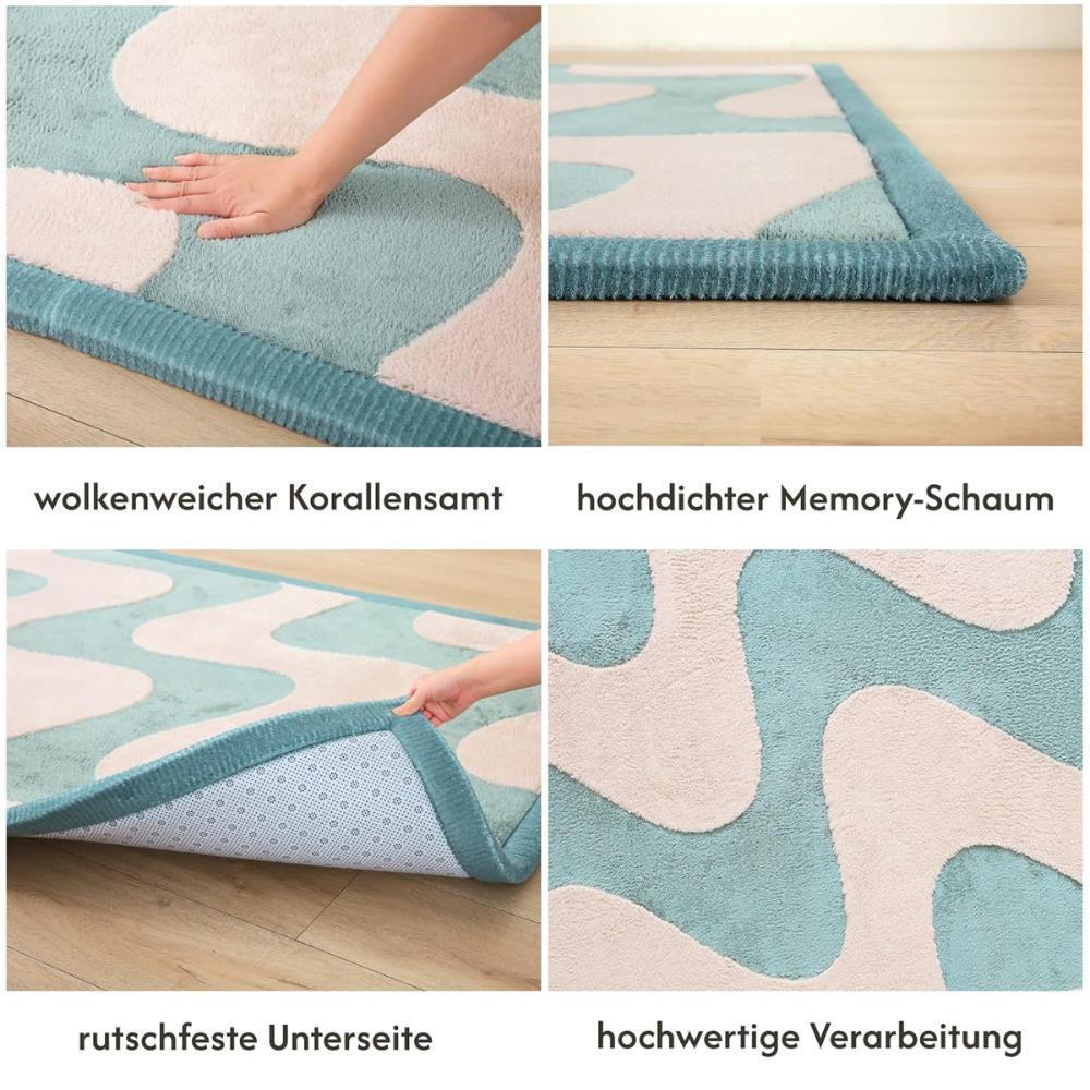 Hakuna Matte Samtmatte, 3D Wolke Spielmatte, 1.7 x 1.2 m, Waves