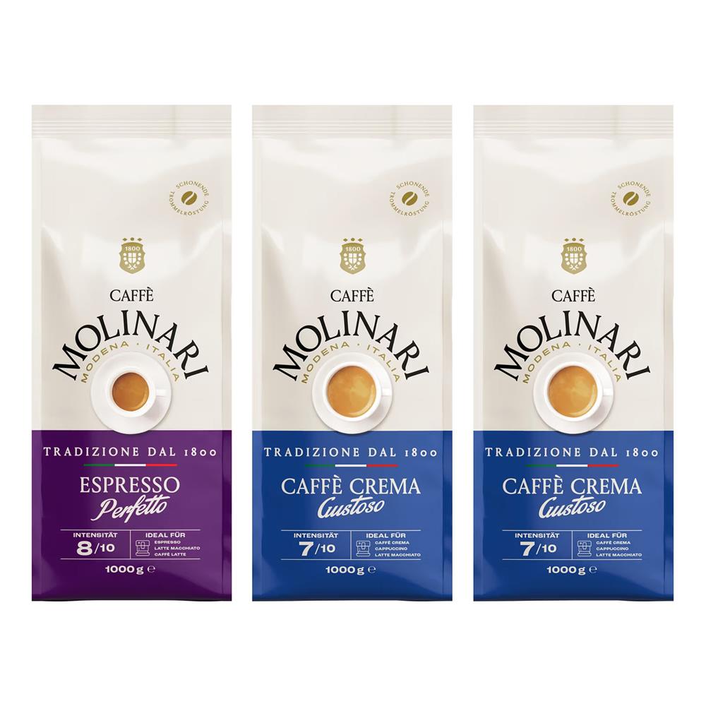 Caffè Molinari Set 1 x Perfetto, 2 x Gustoso