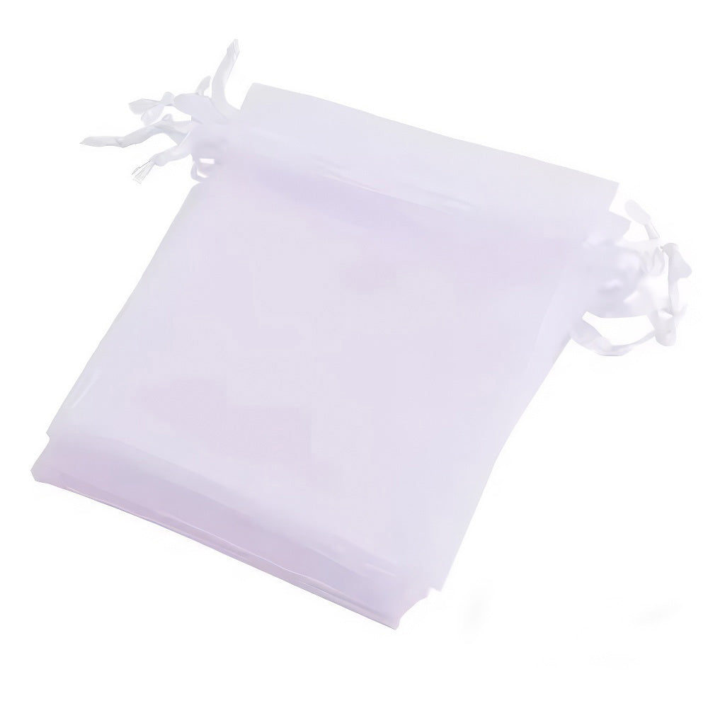 Organzabeutel 10 Stück, weiss, 13x18 cm