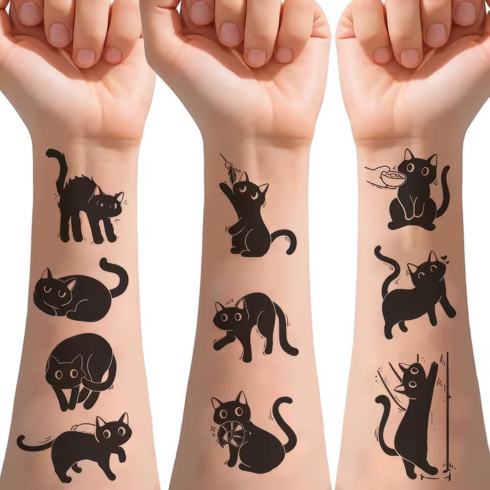 Schwarze Katzen Tattoos