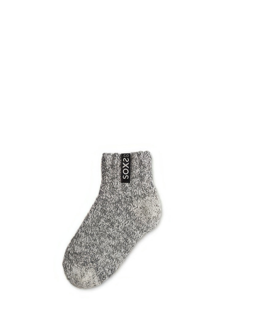Graue Wolle Herren- & Damensocken Jet Black, Kurzsocke, 37-41
